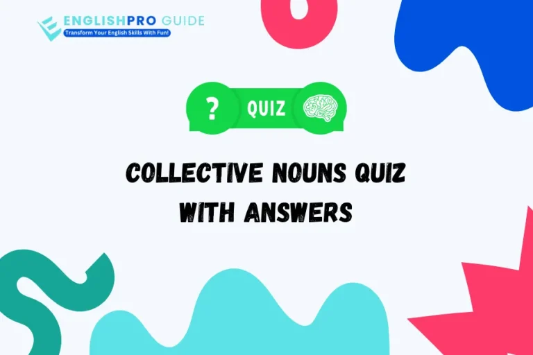 Collective Nouns Quiz With Answers