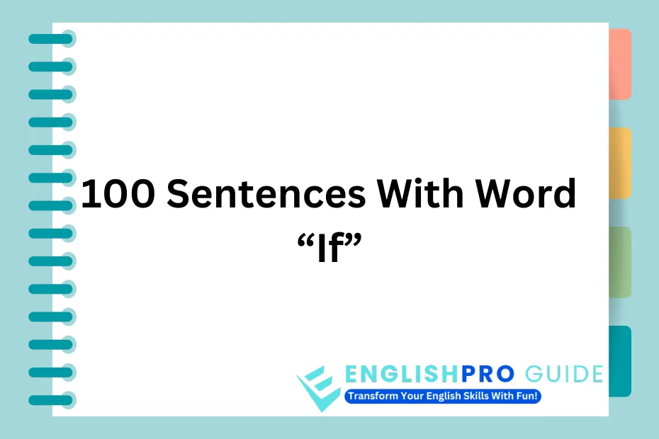 100 Sentences With If