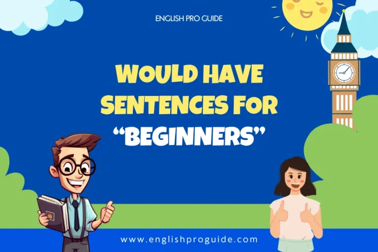 Would Have Sentences for Beginners