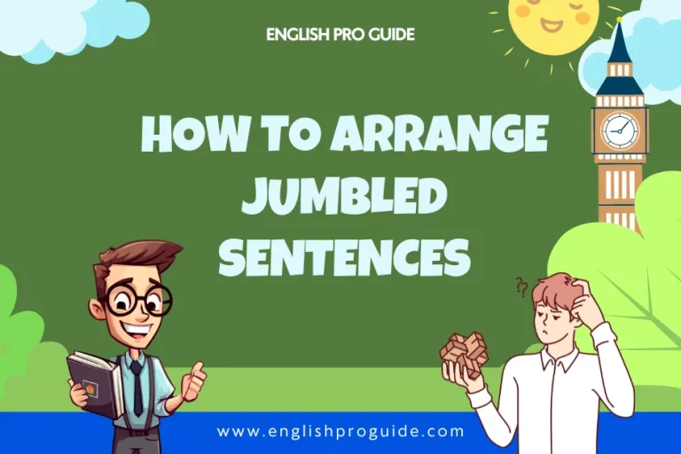 how to arrange jumbled sentences: step-by-step process