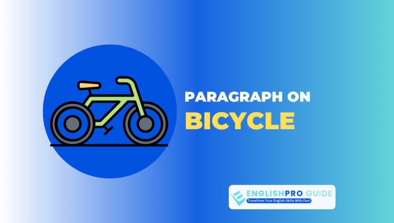 paragraph on bicycle