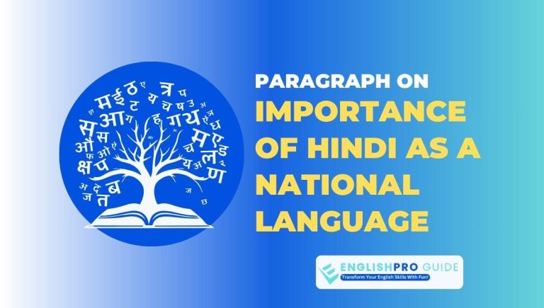 Importance of Hindi as a National Language