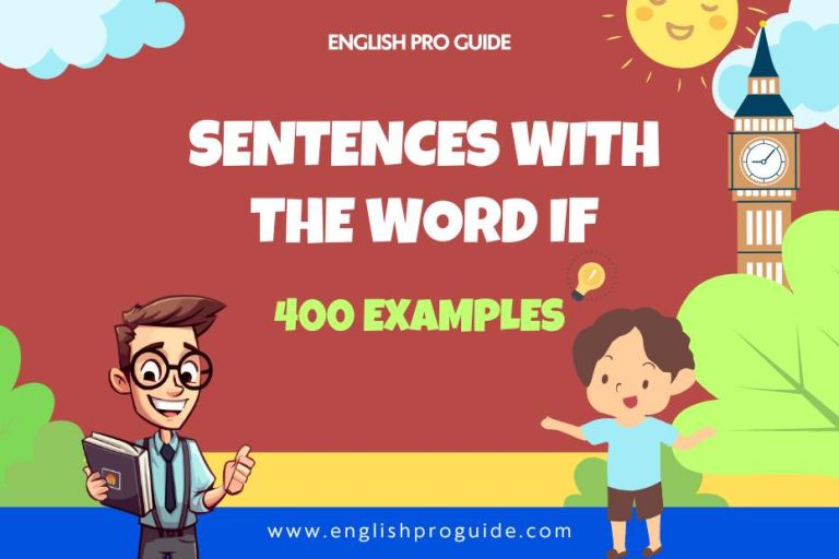 Sentences With The Word If