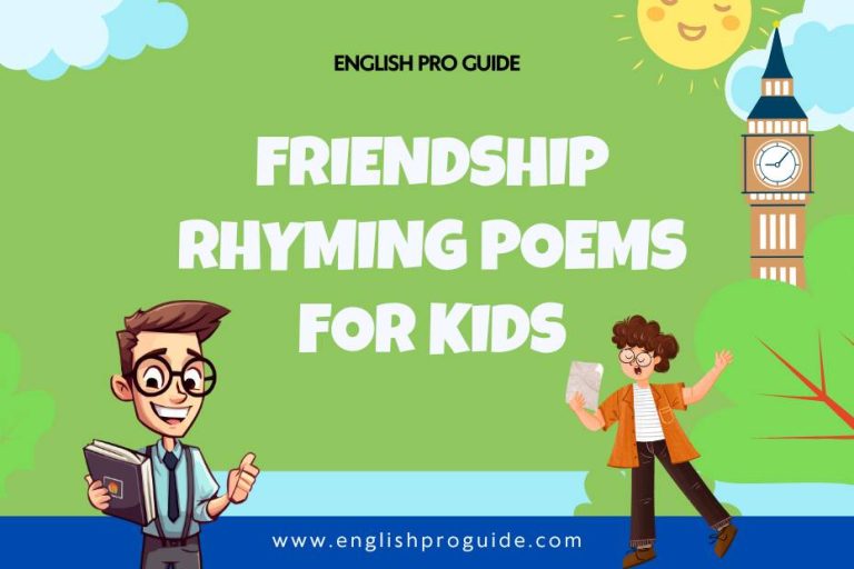 20 Friendship Rhyming Poems for Kids