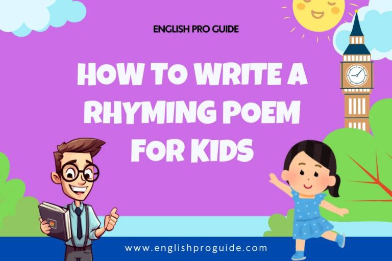 How to Write a Rhyming Poem for Kids