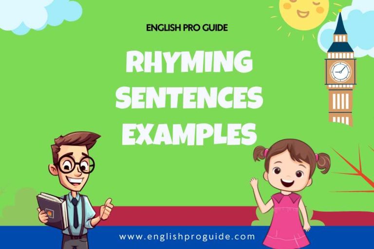 Rhyming Sentences examples and Learning