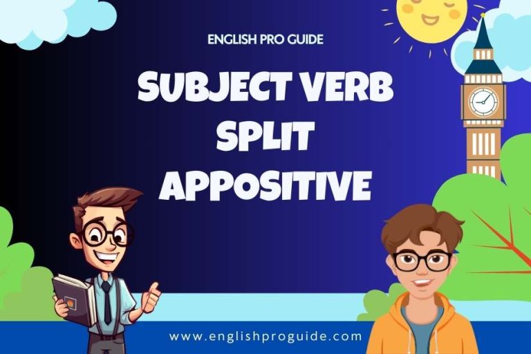 Subject Verb Split Appositive