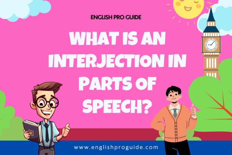 What Is an Interjection in Parts of Speech?