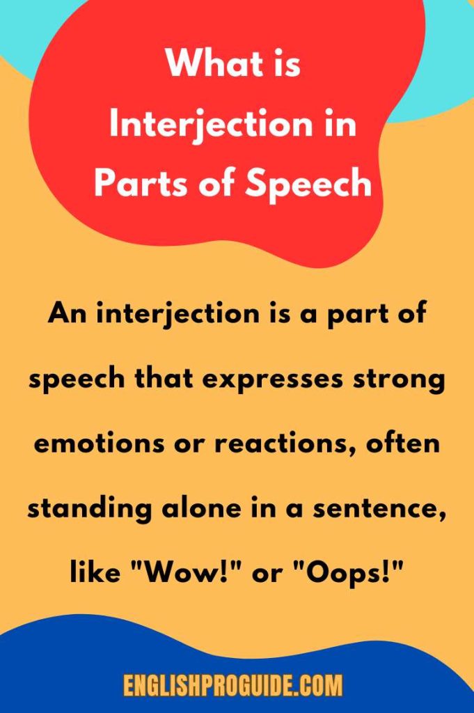 What is Interjection in Parts of Speech