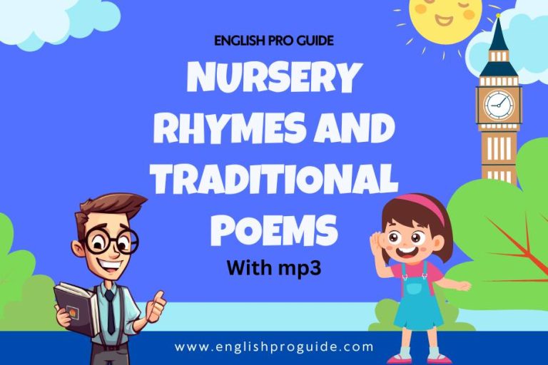 nursery rhyme poems for kids