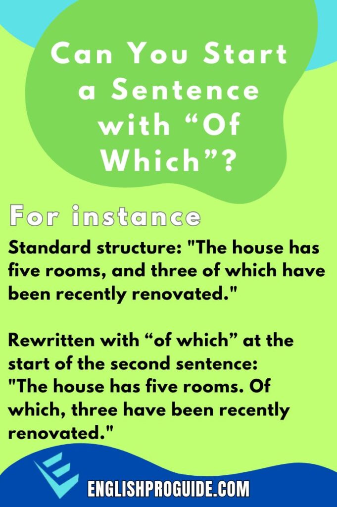 Can You Start a Sentence with “Of Which”?