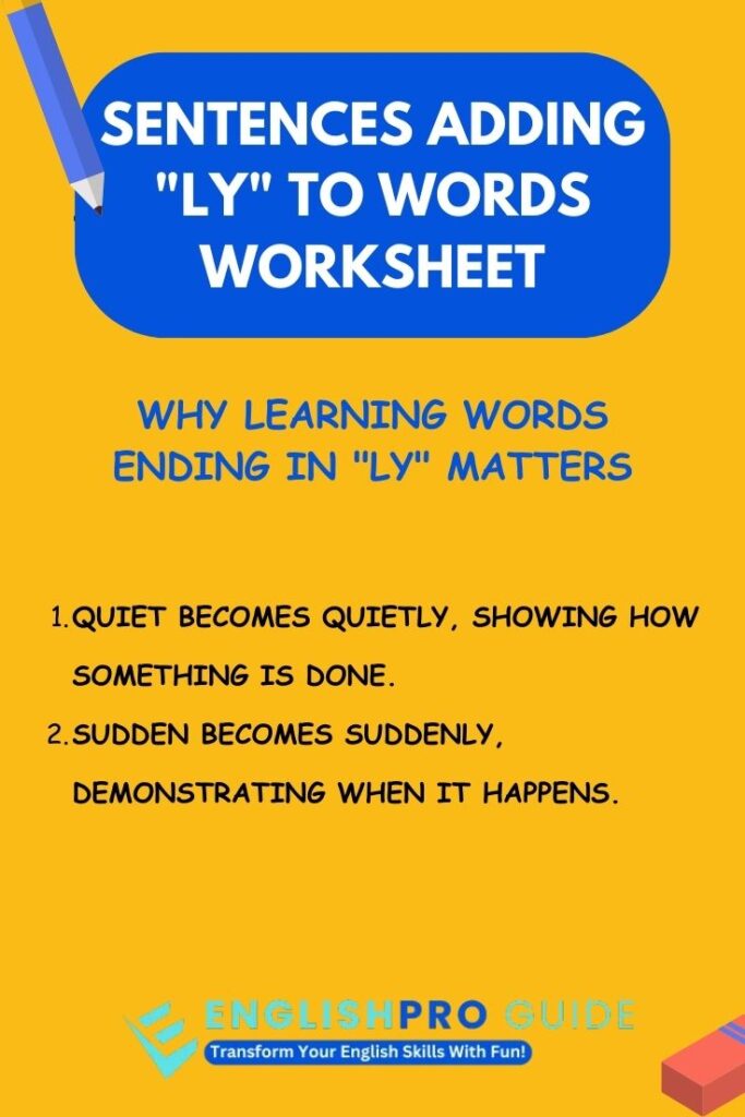 adding ly to words worksheet