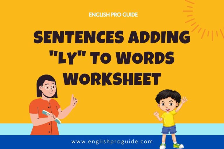 ly words worksheet