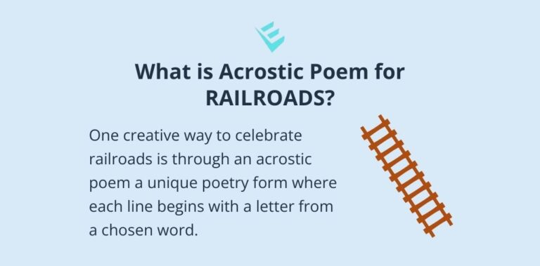 What is Acrostic Poem for RAILROADS